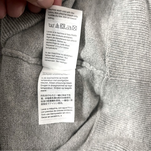 J.Crew Mercantile Men’s Medium Gray Quarter Zip Merino Wool Blend Sweater EUC - Picture 7 of 8